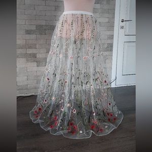 Custom made skirt with embroidering
